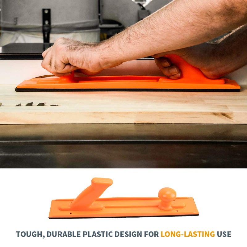 POWERTEC Push Block & Push Stick Fits Table Saw, Router Table, Band Saw & Jointer, Ergonomic Handles, Max Grip, Wood Pusher Reduces Kickback & Increases Safety for Wood working Accessories. 5PK(71009) - Image 2